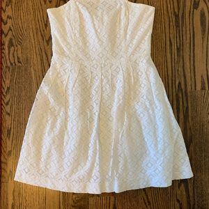 Lilly Pulitzer Eyelet Strapless Dress